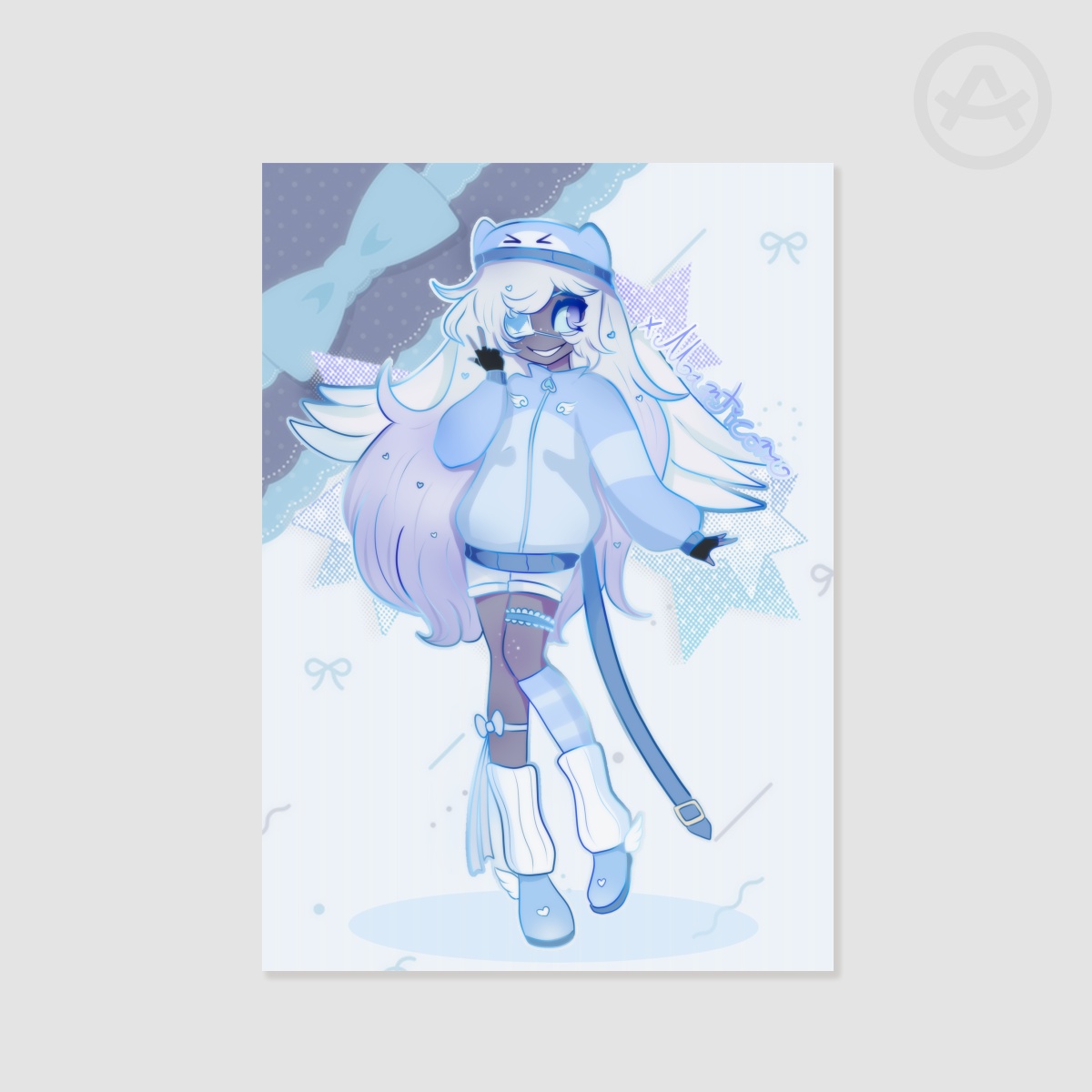 Tenshi kawaii Emily print - hazbin hotel