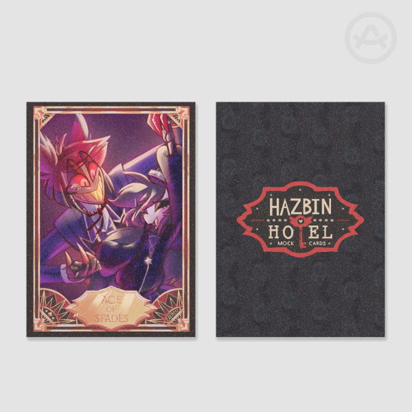 Holographic "Ace of Spades" Mock Trading Card