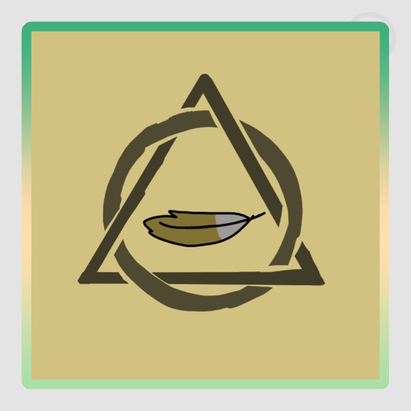 Honeycreeper bird therian sticker