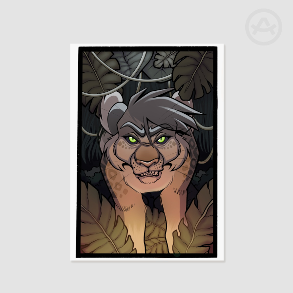 LUSH (Night) - Jaguar Art Print