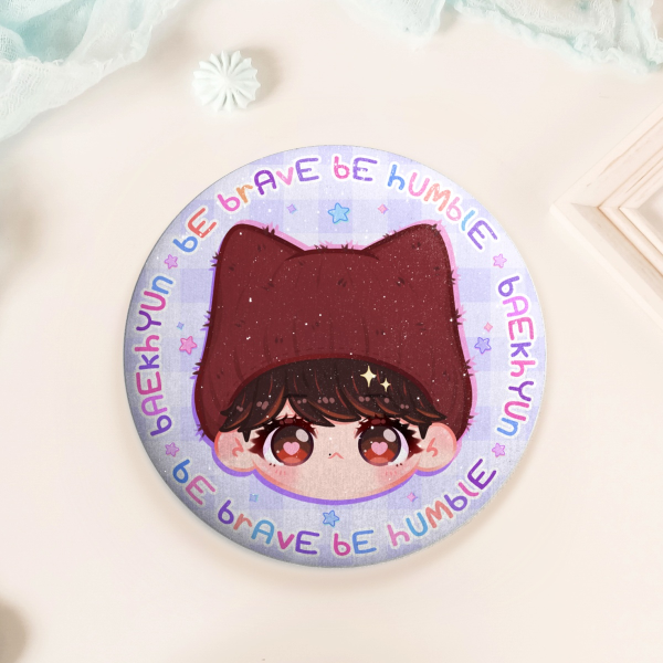 Baekhyun "Be brave be humble" Badge