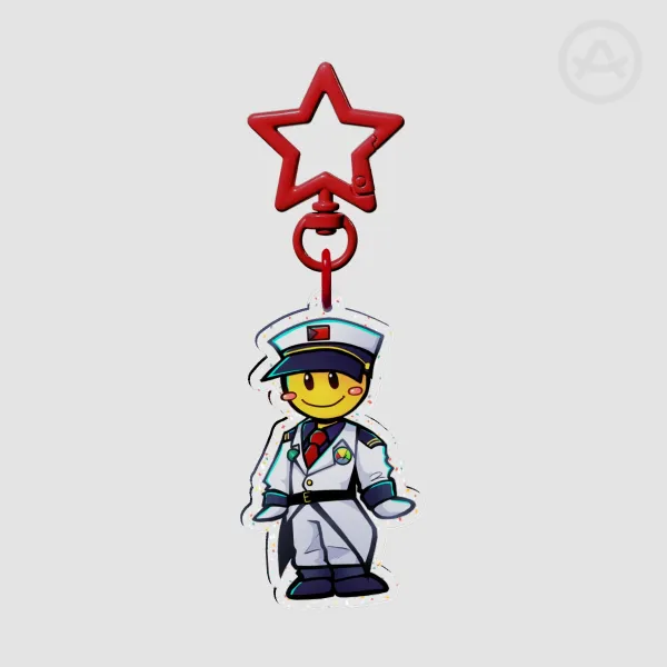 Captain Sweeper // Minesweeper Keychain