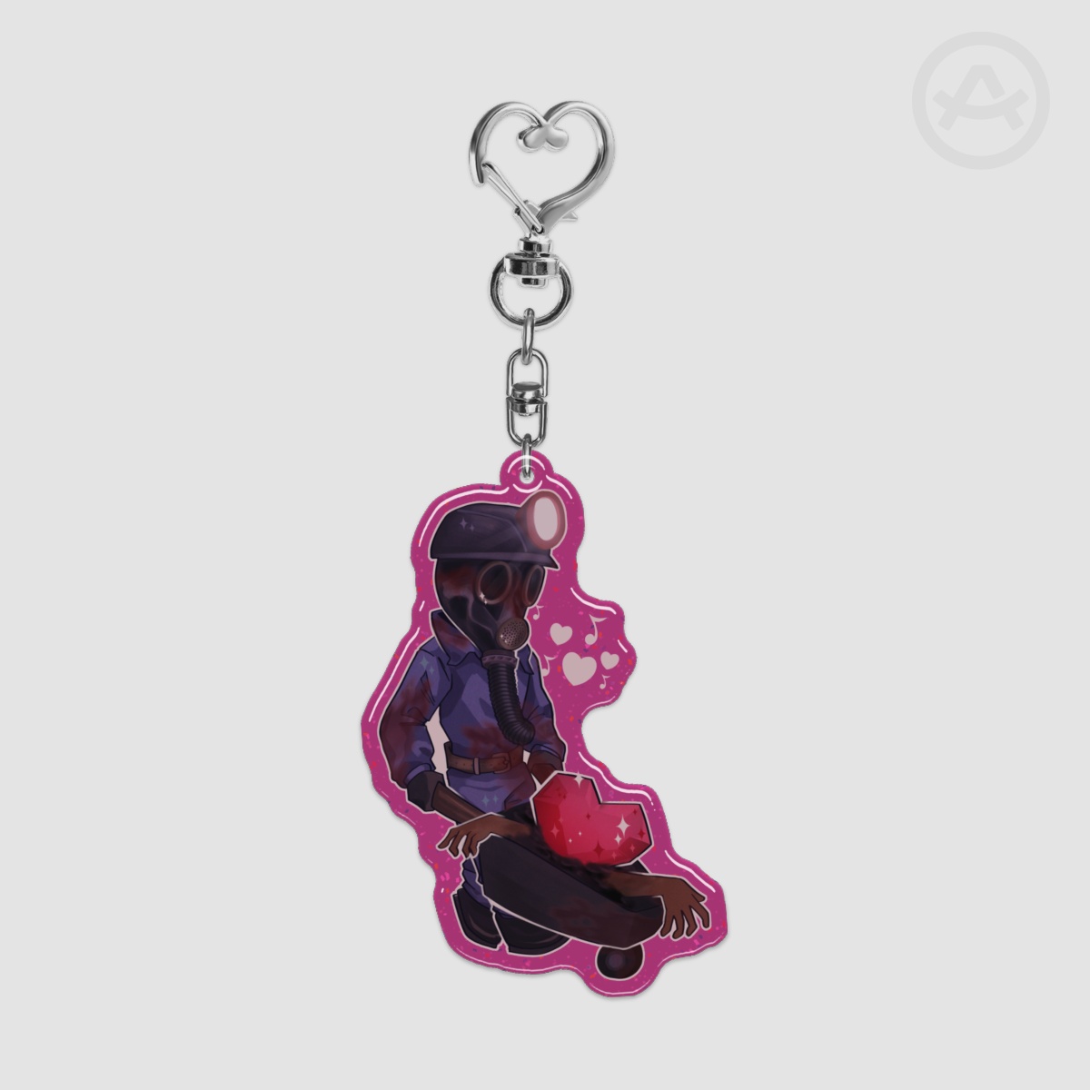 My Bloody Valentine / Harry Warden Glitter Epoxy Keychain
