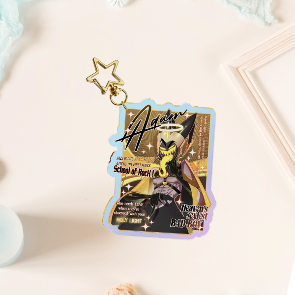 Hazbin Hotel: Valentines with Adam -SPICY VER.- ( Rainbow acrylic charm )