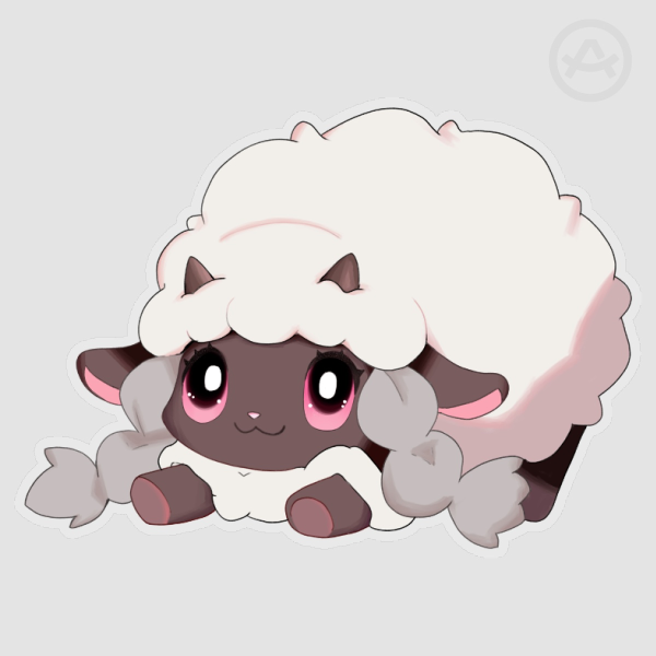 Clear Vinyl Sticker ; Wooloo