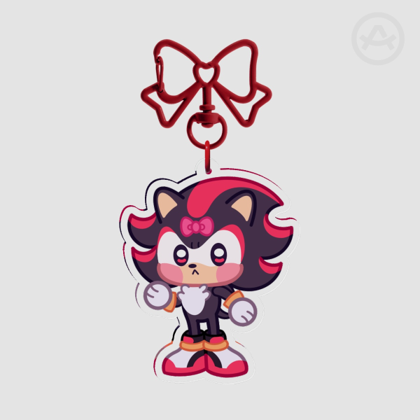 Shadow The Hedgehog - Clear Acrylic Keychain