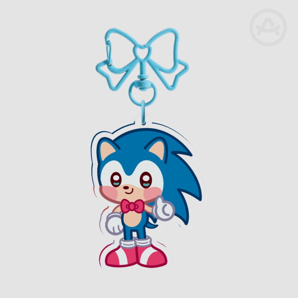 Sonic The Hedgehog - Clear Acrylic Keychain