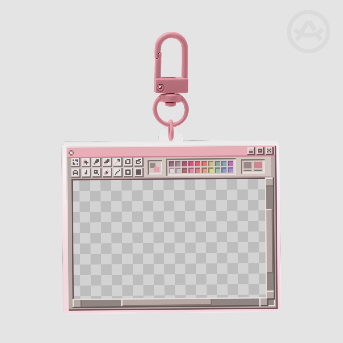 Blossom Pink Paint Program Acrylic Keychain