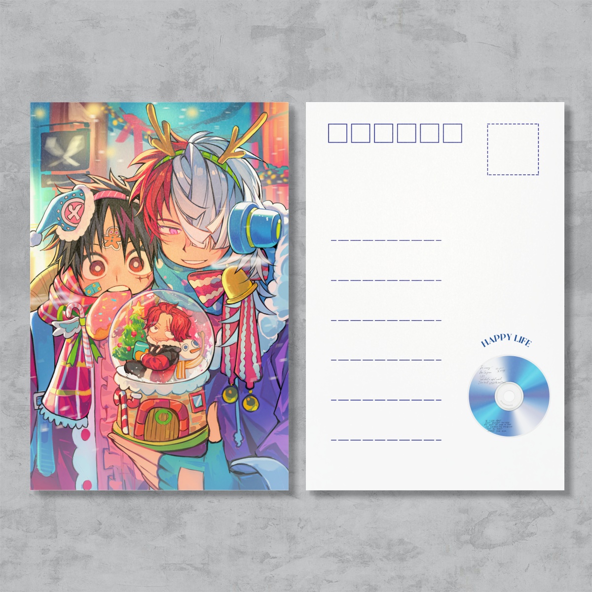 Gender swap Uta Luffy Postcard