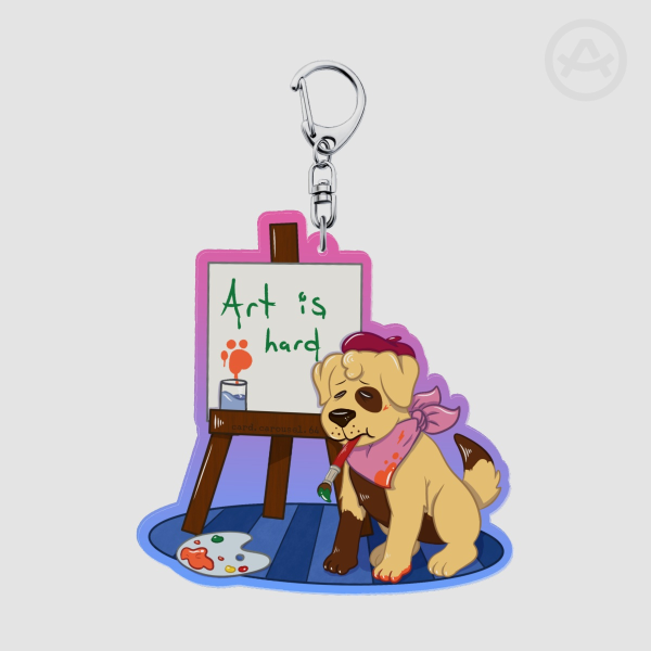 Art Is Hard Keychain