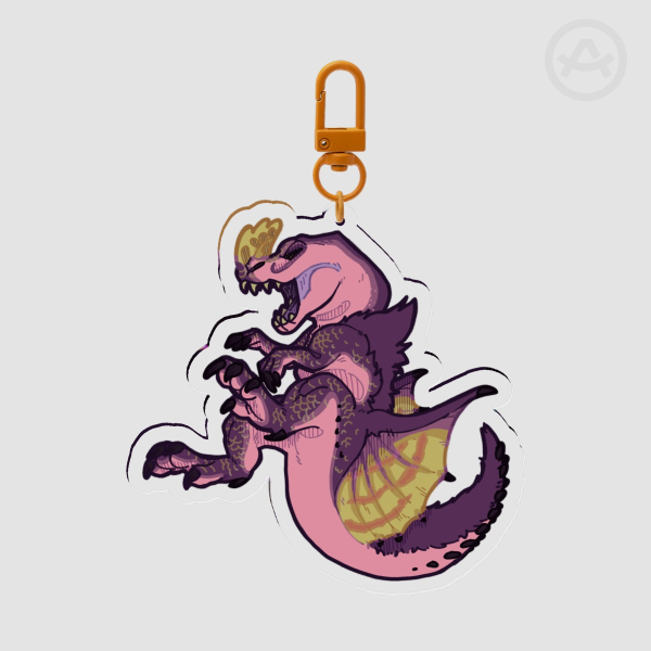 Anjanath Clear Acrylic Keychain