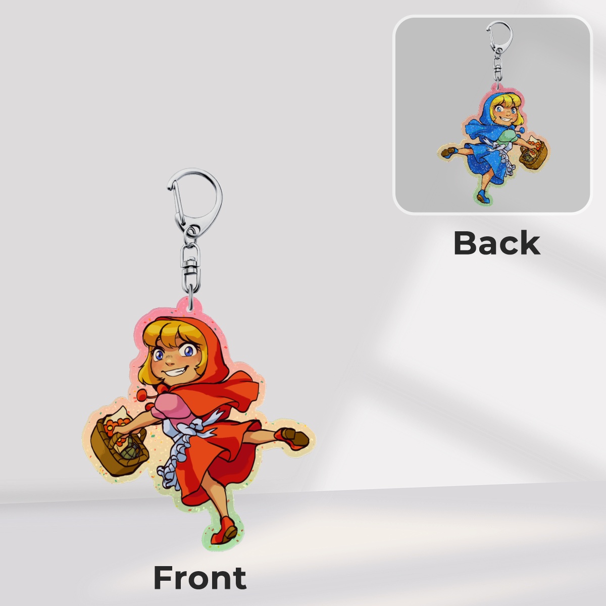 Doublesided B.B.Hood/Bulleta Charm