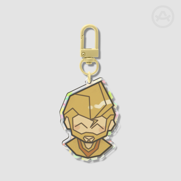 Smile Keychain (with Broken Glass Effect)