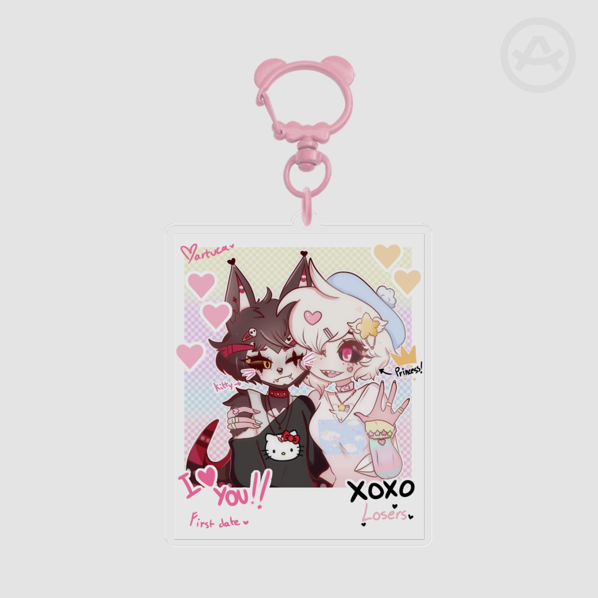 Huskerdust first date keychain