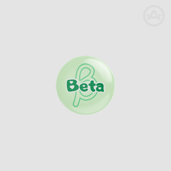 Kawaii Beta Omegaverse Button Pin