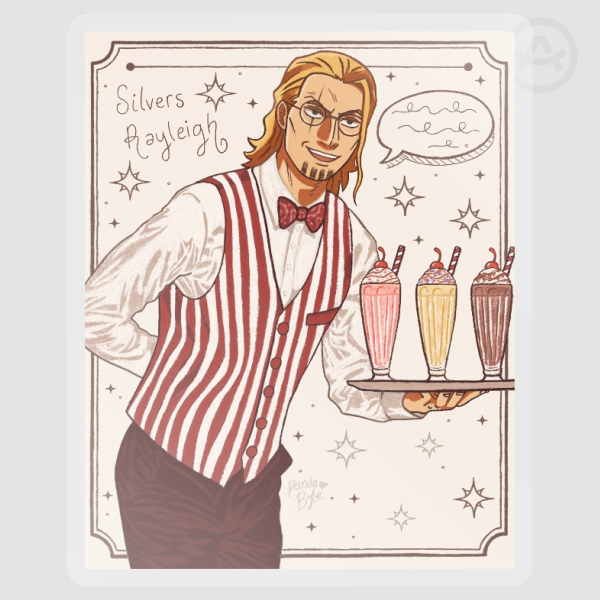 Rayleigh | One Piece | Clear Vinyl Sticker