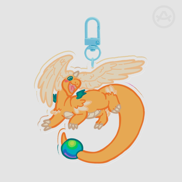 Mega Dragonite Clear Acrylic Keychain