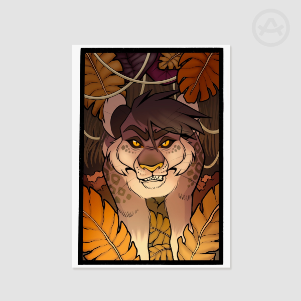 LUSH (Dusk) - Jaguar Art Print