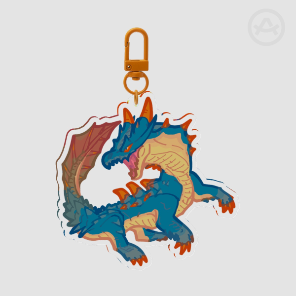 Lagiacrus Clear Acrylic Keychain