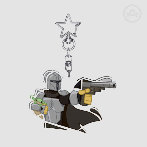 Mando and Grogu Charm