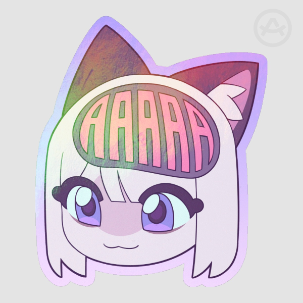 "AAAAA" die-cut sticker