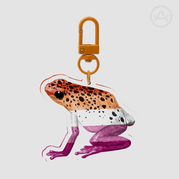 Lesbian Frog Keychain