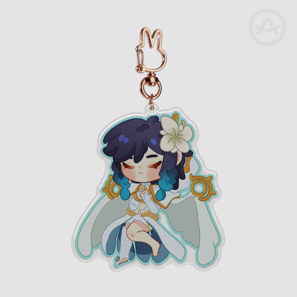 Genshin Impact - Barbatos epoxy acrylic keychain
