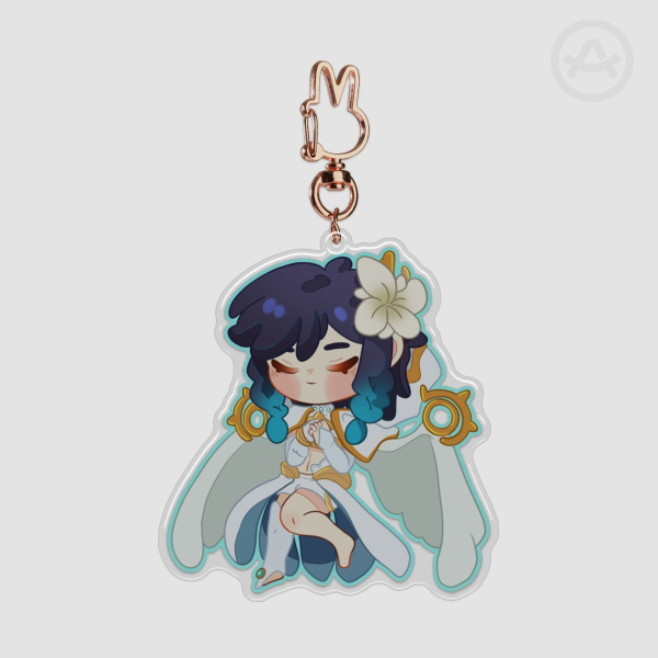 Genshin Impact - Barbatos epoxy acrylic keychain