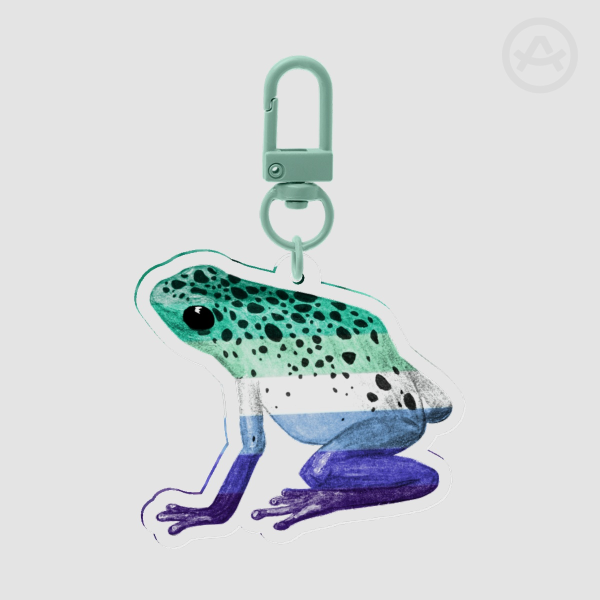 MLM Gay Frog Keychain