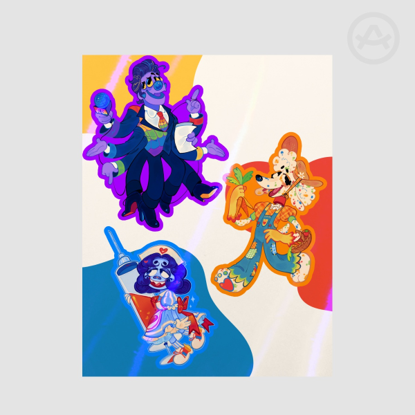 WH OC STICKER SHEET!! 💙💜🧡