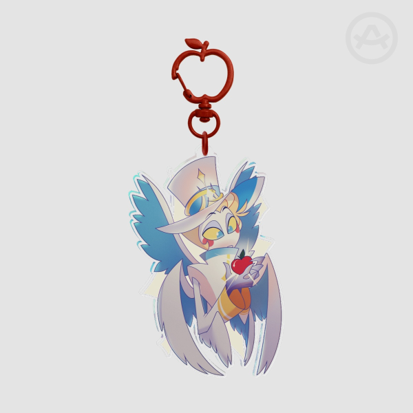 The Fallen Morningstar | Double Sided Lucifer Keychain (Blue)