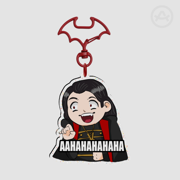 Twilight Aro Laugh Glitter Keychain