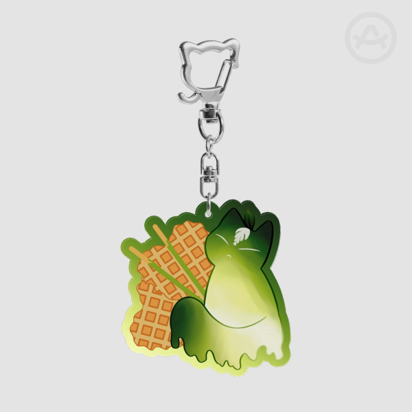 Neko-Matcha-Sorbet Keychain