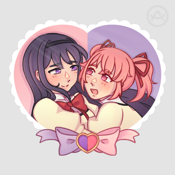 (PMMM) MadoHomu Heart Sticker