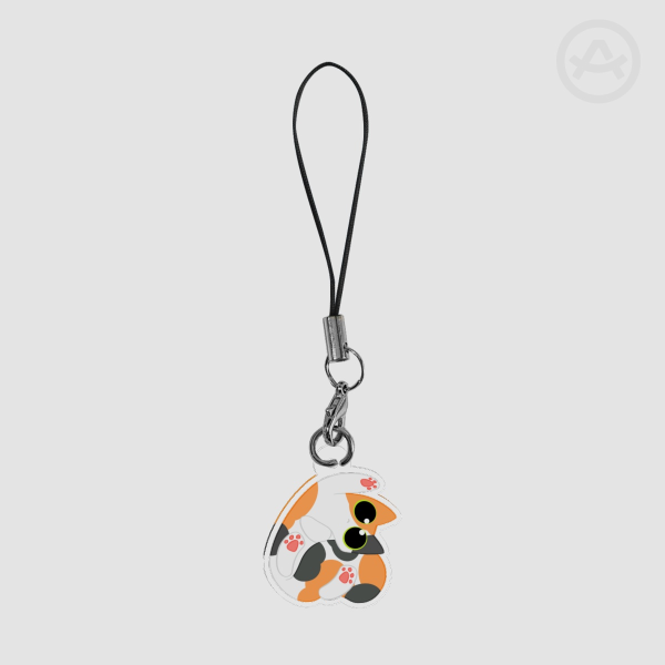 Calico Kitty Phone Charm