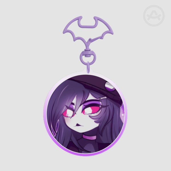 Octavia Round acrylic keychain