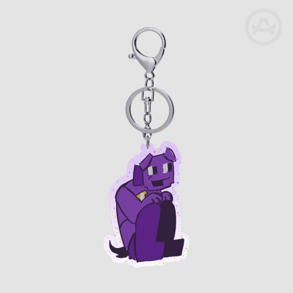 DSaF Dave Miller Dog Glittery Keychain