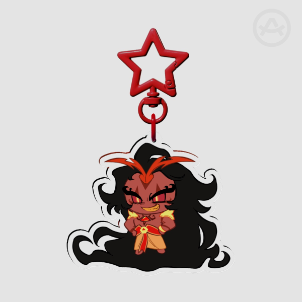 Burning Spice Cookie Acrylic Keychain Double-sided