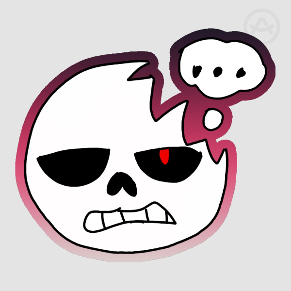 "..." Horror sans sticker