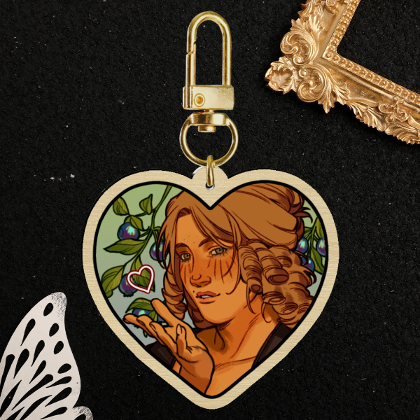 Karen Jones WOOD KEYCHAIN (RDR2)