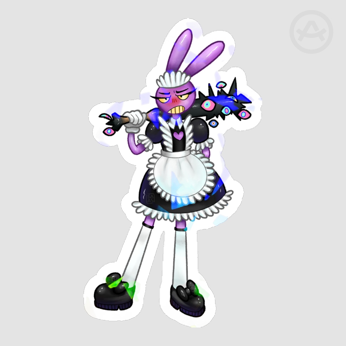 [ The Amazing Digital Circus ] Maid JAx TADC - Die Cut Stickers