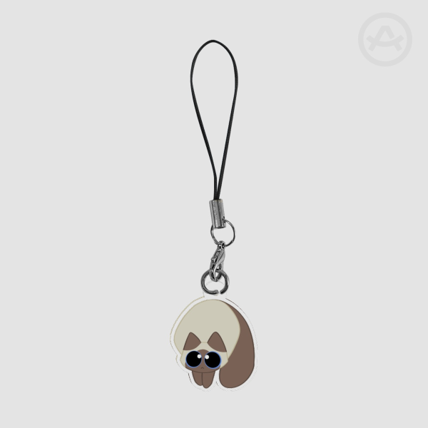 Siamese Kitty Phone Charm