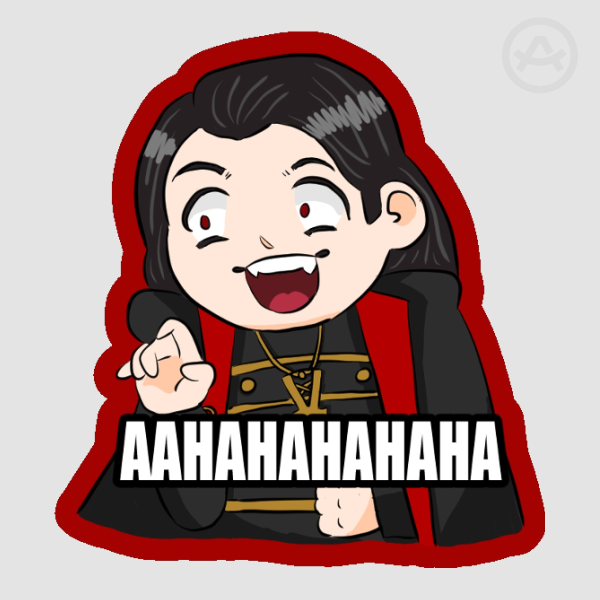 Twilight Aro Laugh Sticker