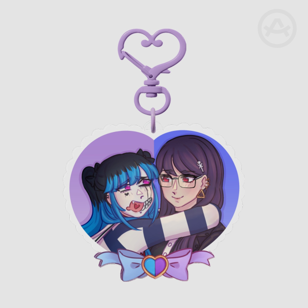 (HNDR) HiruDaru Heart Keychain
