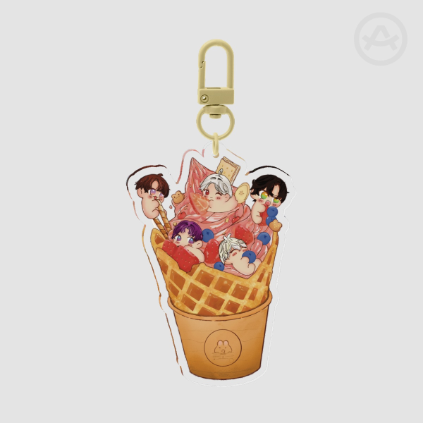 Love and Deepspace Dessert Acrylic Keychain