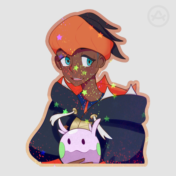 Raihan and Goomy sticker - Pokemon sword and shield