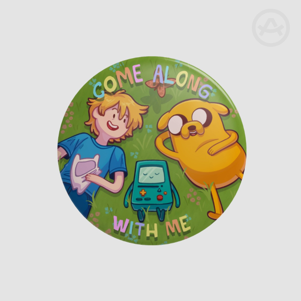 Adventure Time Button Pin