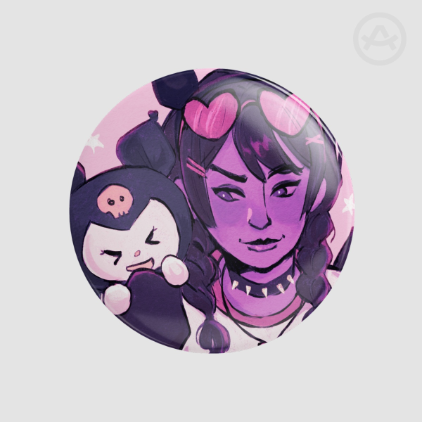 Widowmaker x Kuromi badge