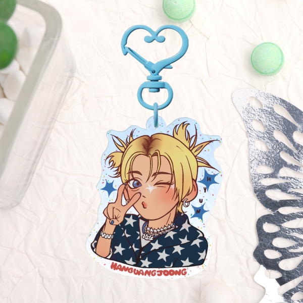 XLOV Hyun Biii:-P Glitter Acrylic Keychain