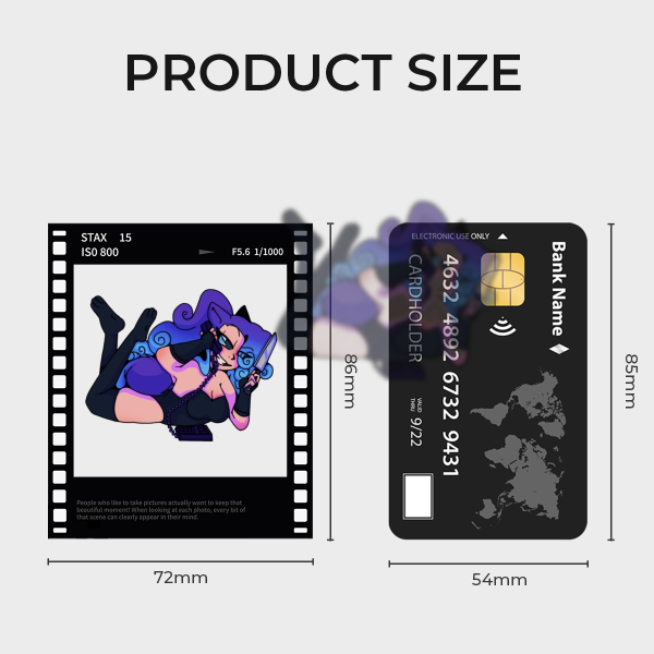venomousnix Film Polaroid Photocards - 2.83x3.38"(72*86mm), Black Film
